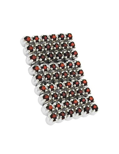 Hängsmycke Dark Red Silver 925