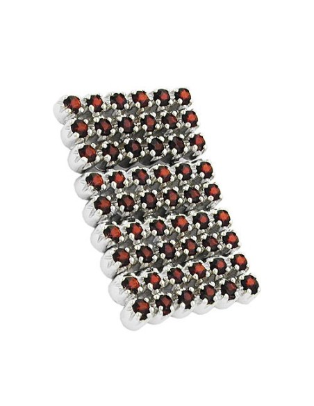 Hängsmycke Dark Red Silver 925