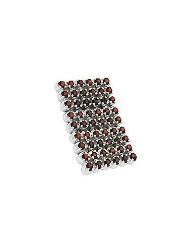 Hängsmycke Dark Red Silver 925