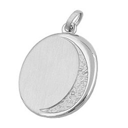 Hängsmycke Disk Engraveable Silver 925