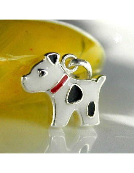 Hängsmycke Dog With Dots Silver 925