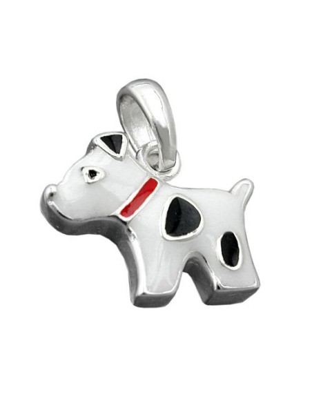 Hängsmycke Dog With Dots Silver 925