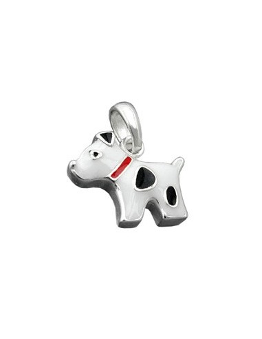 Hängsmycke Dog With Dots Silver 925