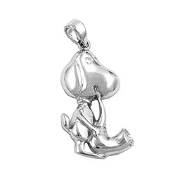 Hängsmycke Dog With Saxophone Silver 925
