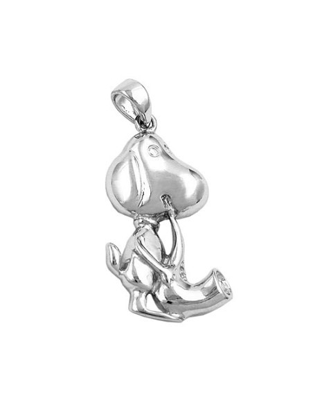 Hängsmycke Dog With Saxophone Silver 925
