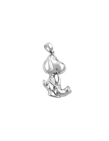 Hängsmycke Dog With Saxophone Silver 925