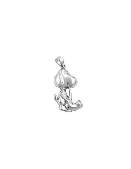Hängsmycke Dog With Saxophone Silver 925