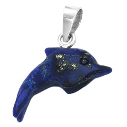Hängsmycke Dolphin Lapis Stone Silver 925