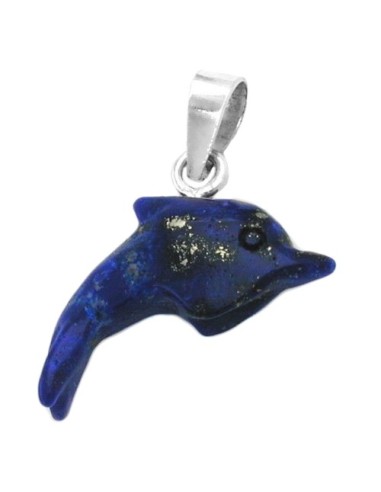 Hängsmycke Dolphin Lapis Stone Silver 925