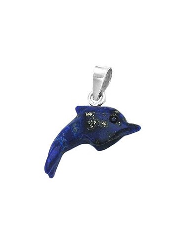 Hängsmycke Dolphin Lapis Stone Silver 925