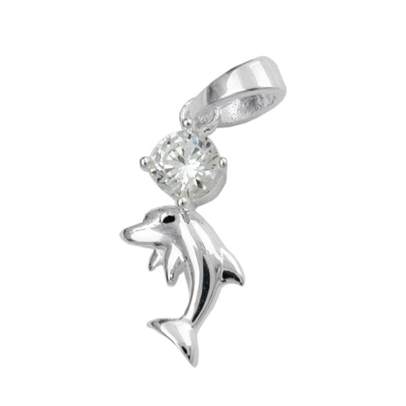 Hängsmycke Dolphin Zirconia Silver 925