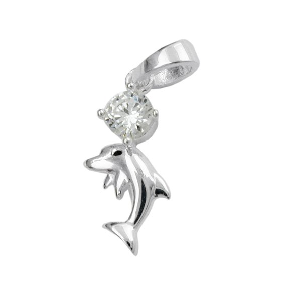 Hängsmycke Dolphin Zirconia Silver 925