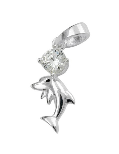 Hängsmycke Dolphin Zirconia Silver 925