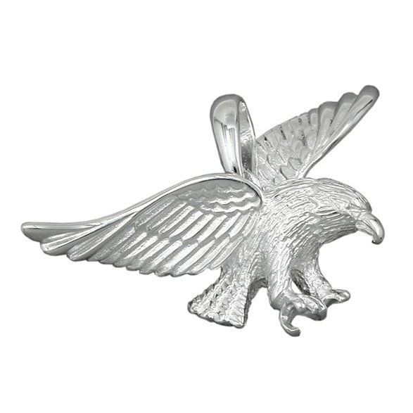 Hängsmycke Eagle 40mm Wide Silver 925