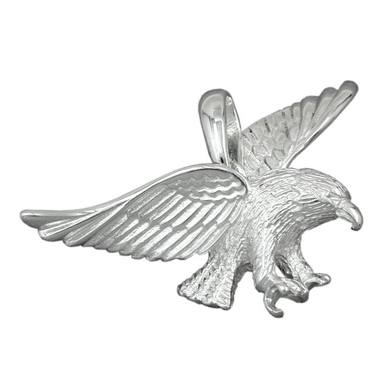 Hängsmycke Eagle 40mm Wide Silver 925
