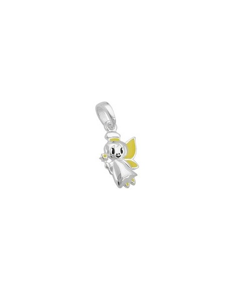 Hängsmycke Elf Yellow-Black Silver 925