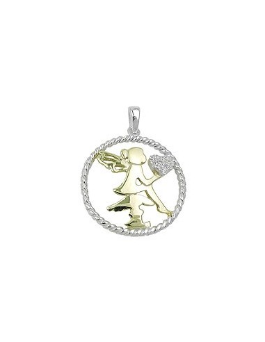 Hängsmycke Fairy With Heart Silver 925