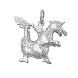 Hängsmycke Fairytale Dragon Silver 925