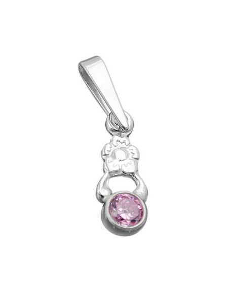 Hängsmycke Flower Pink Silver 925