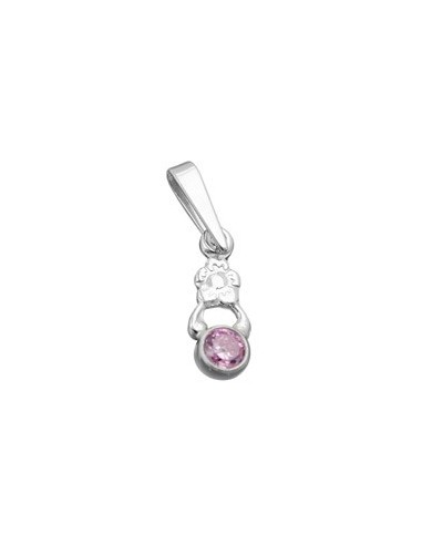 Hängsmycke Flower Pink Silver 925