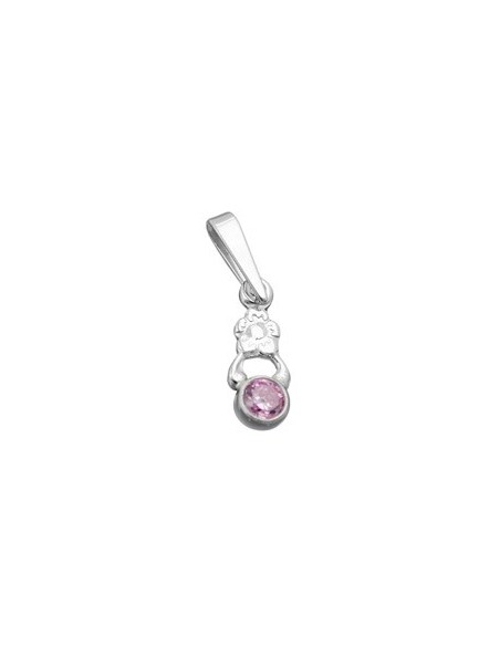 Hängsmycke Flower Pink Silver 925