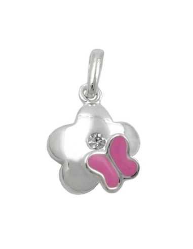 Hängsmycke Flower With Butterfly Silver 925