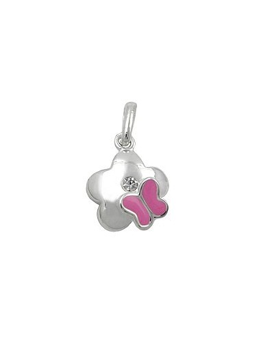Hängsmycke Flower With Butterfly Silver 925