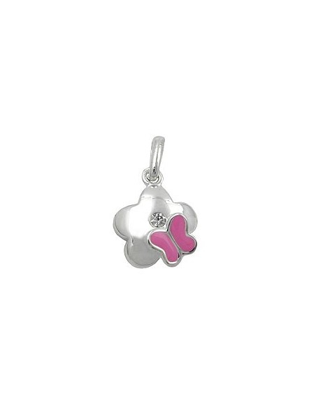 Hängsmycke Flower With Butterfly Silver 925