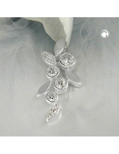 Hängsmycke Flower With Leafs Silver 925