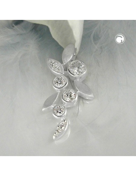 Hängsmycke Flower With Leafs Silver 925