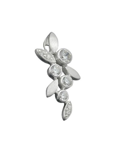 Hängsmycke Flower With Leafs Silver 925
