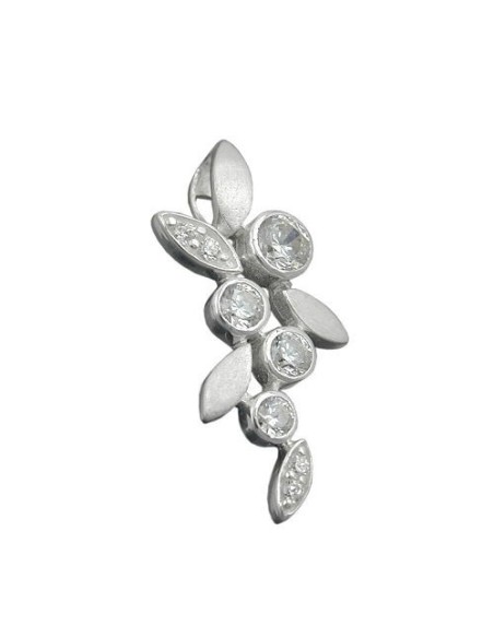 Hängsmycke Flower With Leafs Silver 925