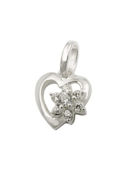 Hängsmycke Flower Zirconia Silver 925