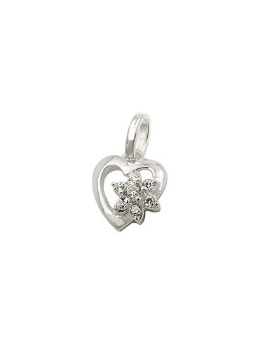 Hängsmycke Flower Zirconia Silver 925