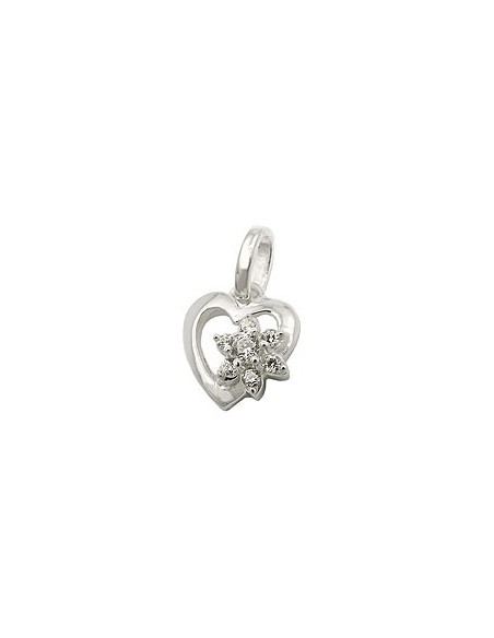 Hängsmycke Flower Zirconia Silver 925