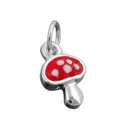 Hängsmycke Fly Agaric Red Silver 925