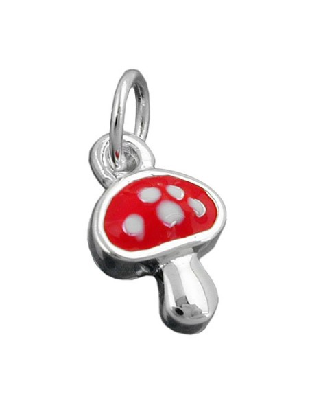 Hängsmycke Fly Agaric Red Silver 925