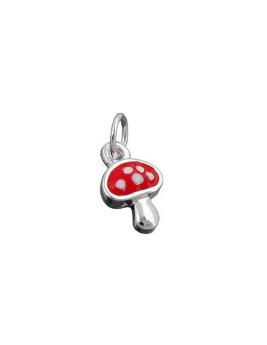 Hängsmycke Fly Agaric Red Silver 925