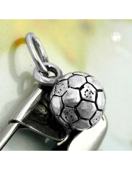 Hängsmycke Football Oxidised Silver 925