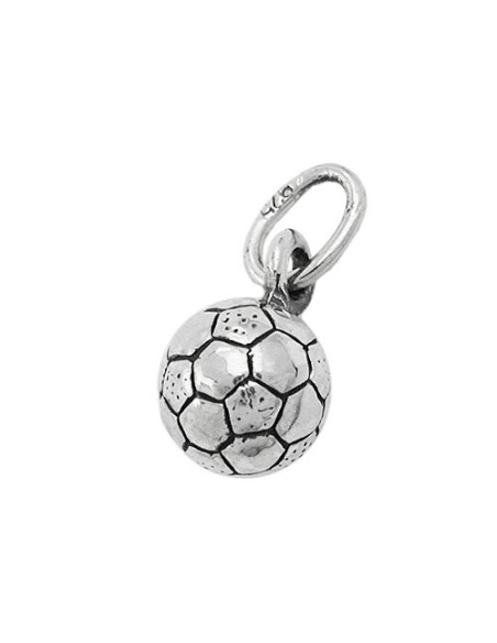 Hängsmycke Football Oxidised Silver 925