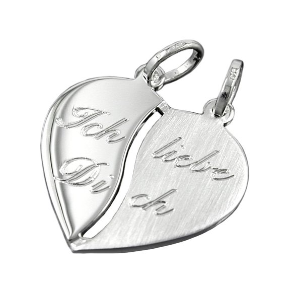 Hängsmycke Friendship 2 Hearts Silver 925