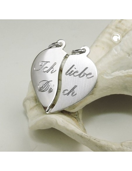 Hängsmycke Friendship 2 Hearts Silver 925