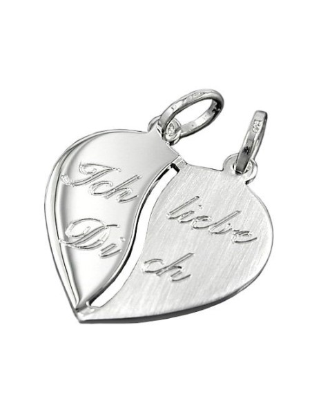 Hängsmycke Friendship 2 Hearts Silver 925