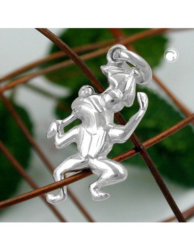 Hängsmycke Frog With Umbrella Silver 925