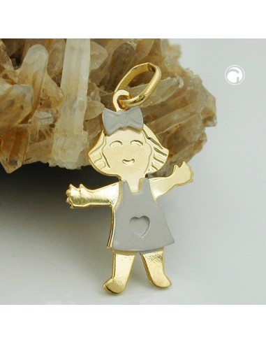 Hängsmycke Girl Two Tone Silver 925