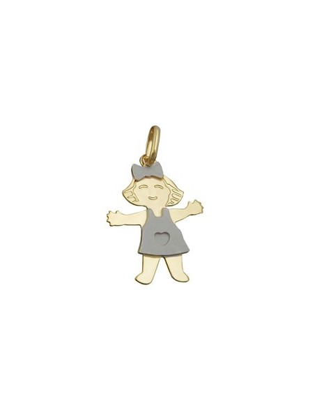 Hängsmycke Girl Two Tone Silver 925