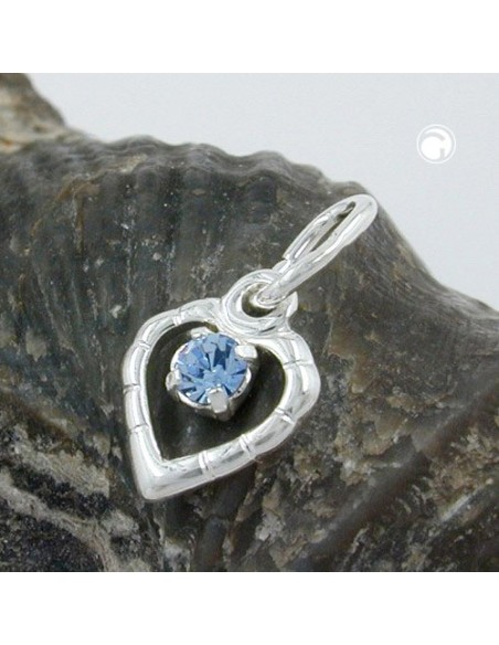 Hängsmycke Glass-Stone Blue Silver 925
