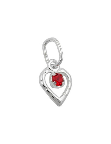 Hängsmycke Glass-Stone Red Silver 925