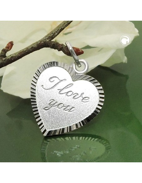 Hängsmycke Heart I Love You Silver 925