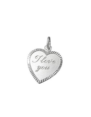 Hängsmycke Heart I Love You Silver 925